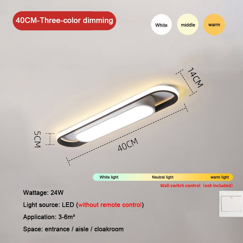 Modern Rectangular LED Ceiling Light – Dimmable with Remote Control - Image 4