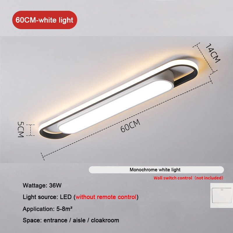 Modern Rectangular LED Ceiling Light – Dimmable with Remote Control - Image 6