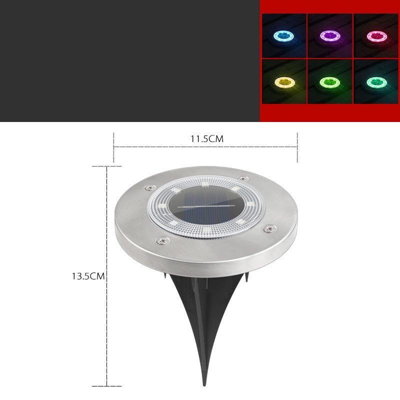 Solar In-Ground Lights - 8 LED Waterproof Underground Disk Lights (IP65) - Image 4