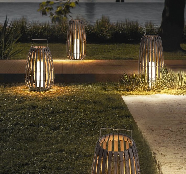 Solar Rattan Lawn Light – Bamboo Outdoor Lantern - Image 6