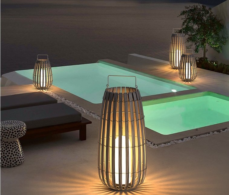 Solar Rattan Lawn Light – Bamboo Outdoor Lantern - Image 9
