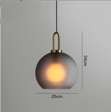 Nordic Glass Ball Chandelier – Modern LED Pendant Light - Image 5