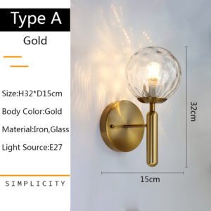 Alternative view of Nordic Wall Lamp – Modern LED Hallway & Porch Sconce