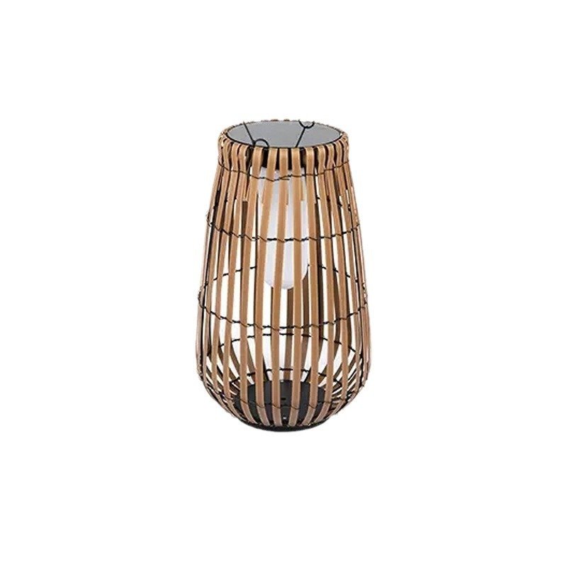Solar Rattan Lawn Light – Bamboo Outdoor Lantern - Image 5