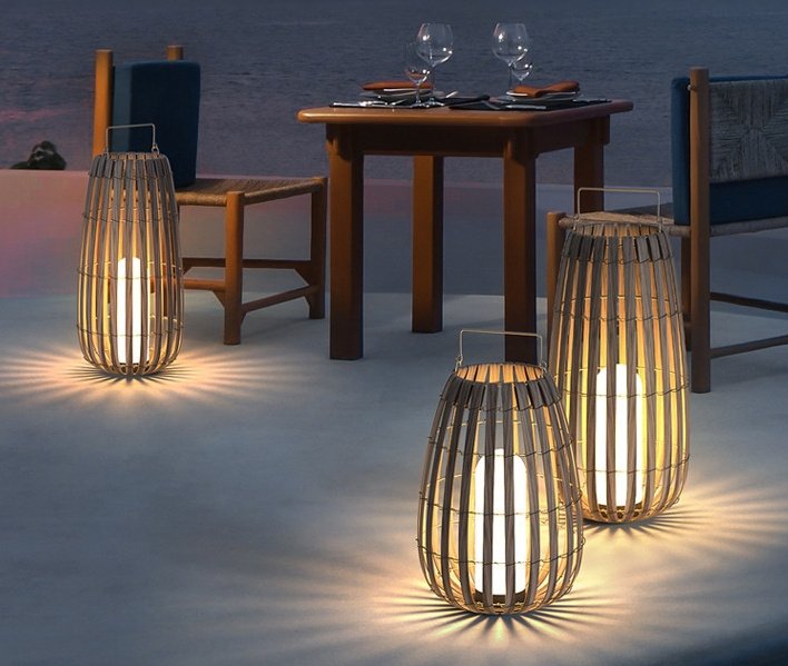 Solar Rattan Lawn Light – Bamboo Outdoor Lantern - Image 7