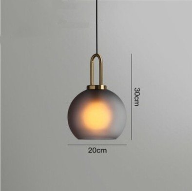 Nordic Glass Ball Chandelier – Modern LED Pendant Light - Image 3