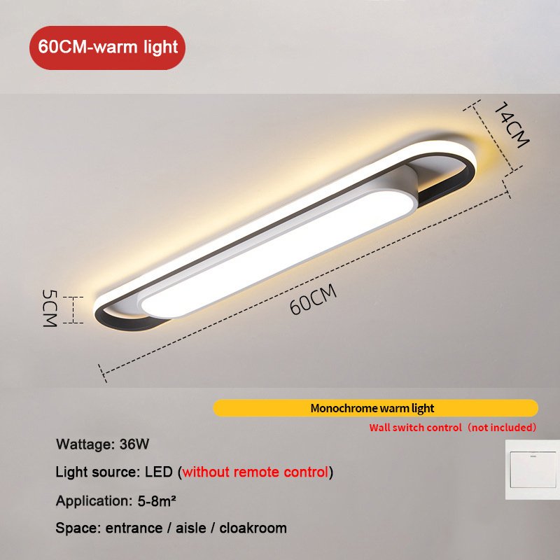 Modern Rectangular LED Ceiling Light – Dimmable with Remote Control - Image 7