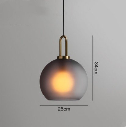 Nordic Glass Ball Chandelier – Modern LED Pendant Light - Image 4