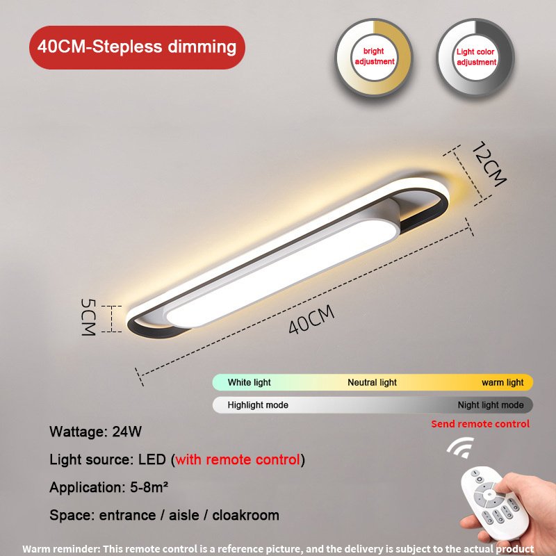 Modern Rectangular LED Ceiling Light – Dimmable with Remote Control - Image 5