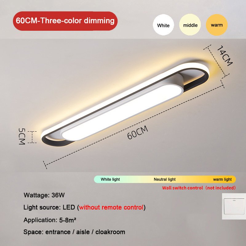 Modern Rectangular LED Ceiling Light – Dimmable with Remote Control - Image 8